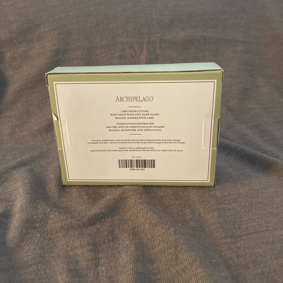 Archipelago Natural Beige Marble Soap Dish - Picture 3 of 4